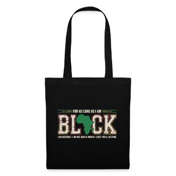 Fierté Afro Black History Month Vintage - Sac en tissu - noir - Devant