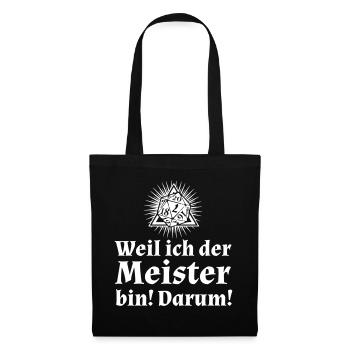 Rollenspiel Meister Gamemaster - Stoffbeutel - Schwarz - Vorne
