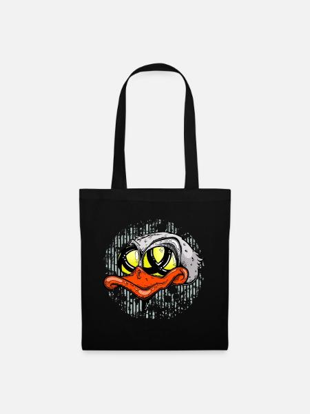 Lowbrowart Duck - Stoffbeutel - Schwarz