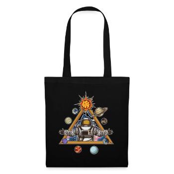 Un astronaute spirituel accueille l'univers - Sac en tissu - noir - Devant