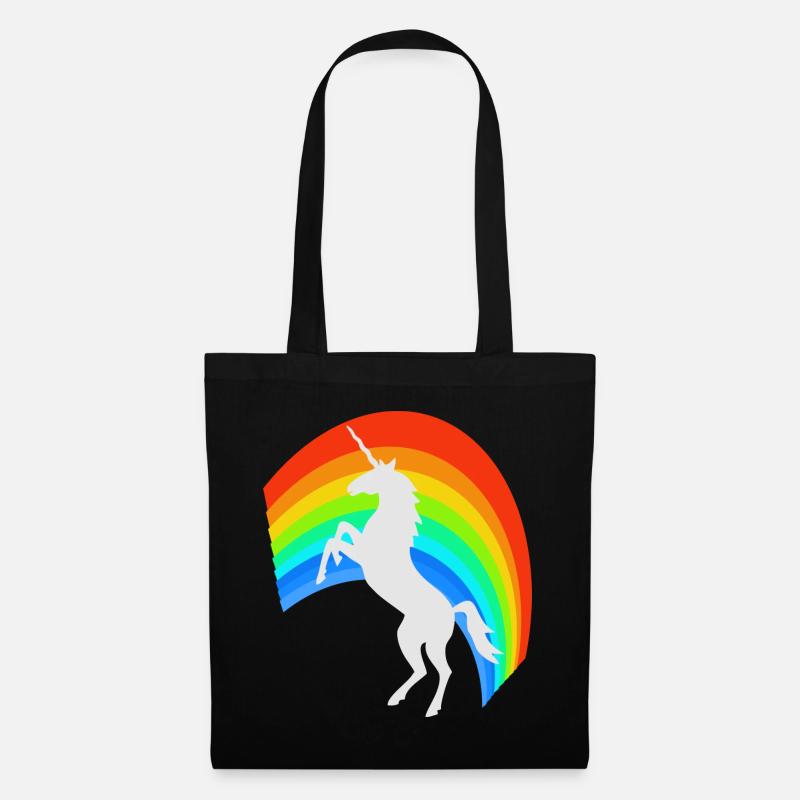 Regenbogen Märchen - Stoffbeutel - Schwarz