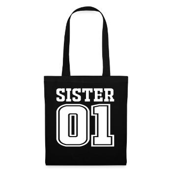 sister 01 - Stoffbeutel - Schwarz - Vorne
