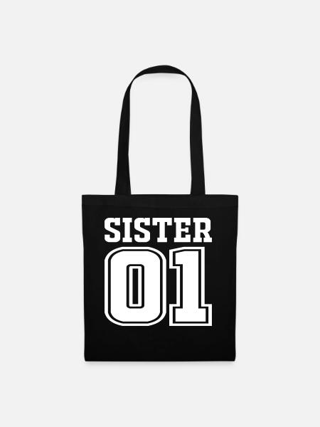 sister 01 - Stoffbeutel - Schwarz