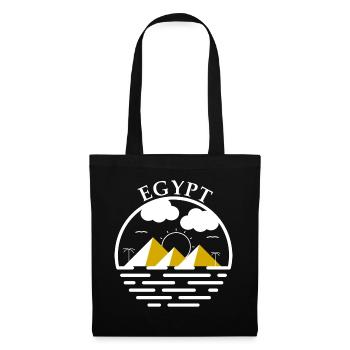 Egypt Pyramiden Kairo Geschenk Pyramide Ägypten - Stoffbeutel - Schwarz - Vorne