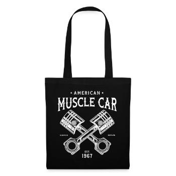 Muscle car American Muscle Classic v8 - Stoffbeutel - Schwarz - Vorne