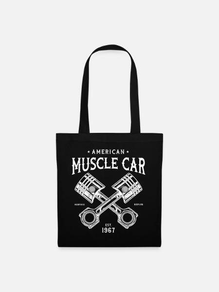Muscle car American Muscle Classic v8 - Stoffbeutel - Schwarz