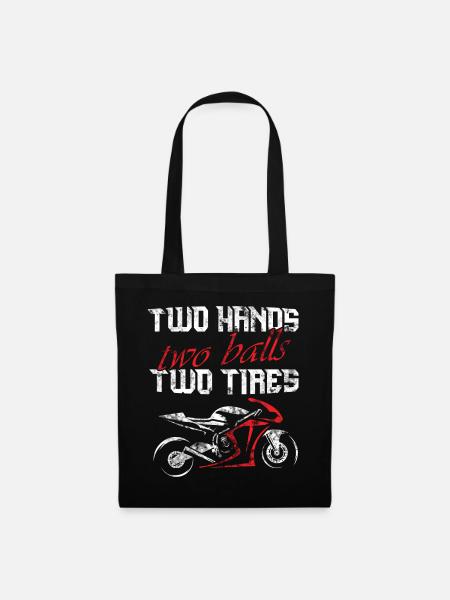 Motorrad Supersportler Sportbike Racing - Stoffbeutel - Schwarz