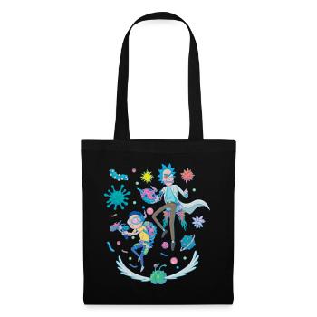 Rick And Morty Fight in Space - Tote Bag - black - Front