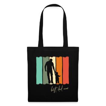 Best dad ever 1st father's day New dad gift retro - Tote Bag - black - Front
