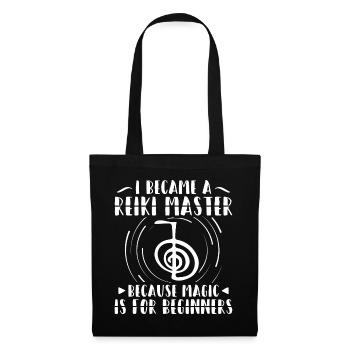 Reiki Healing Energy | Mindfulness Japan Gift Idea - Tote Bag - black - Front