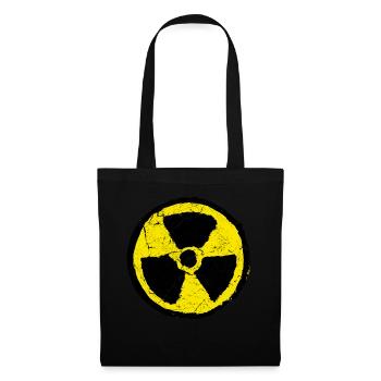 Logo radioactif Signal Vintage Funny Radio - Sac en tissu - noir - Devant