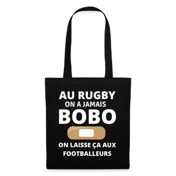 rugby, rugby sport, rugby humour, rugbyman - Sac en tissu - noir - Devant