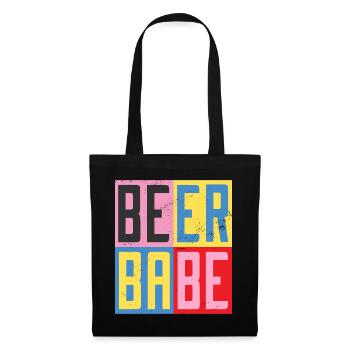 Beer Babe - Tote Bag - black - Front