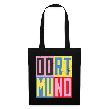 Dortmunder Städte Design - Stoffbeutel - Schwarz - Vorne