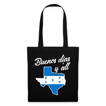 Honduranisch-texanisches Design für Einwanderer - Stoffbeutel - Schwarz - Vorne