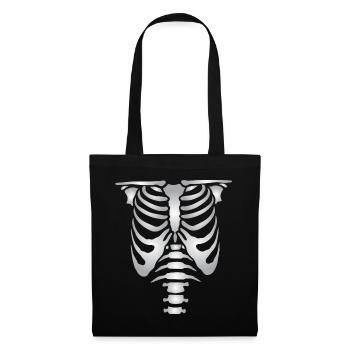Human skeleton bones torso - Tote Bag - black - Front
