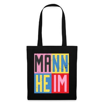 Mannheim Design - Stoffbeutel - Schwarz - Vorne
