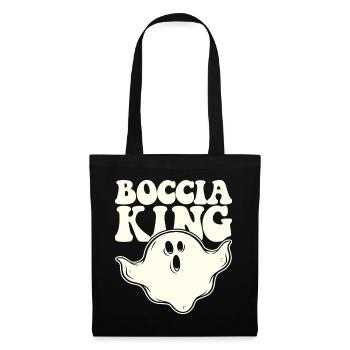 Boccia King Boulekugel Halloween Kostüm Geist - Stoffbeutel - Schwarz - Vorne