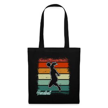 Handball Handball Joueur de handball féminin - Sac en tissu - noir - Devant