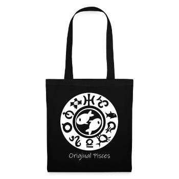 Zodiac sign Pisces 003 white - Tote Bag - black - Front
