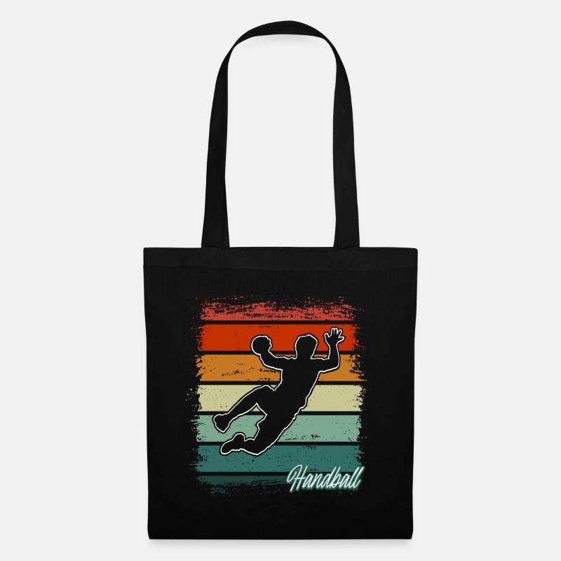 Handball Handballer - Stoffbeutel - Schwarz