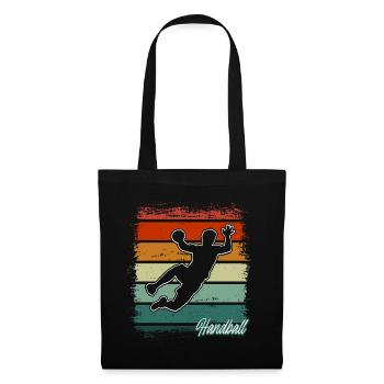 Handball Handballer - Stoffbeutel - Schwarz - Vorne