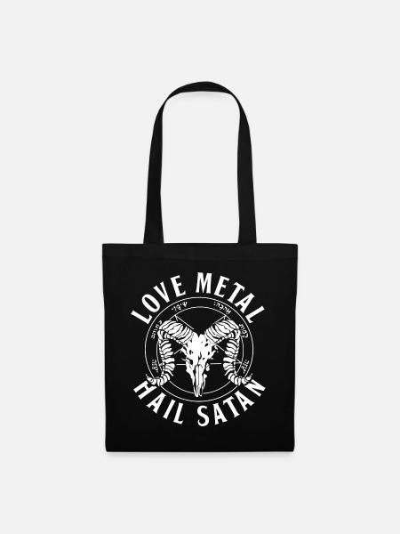 Satanismus 666 Satanist Satanisten Satan Geschenke - Stoffbeutel - Schwarz
