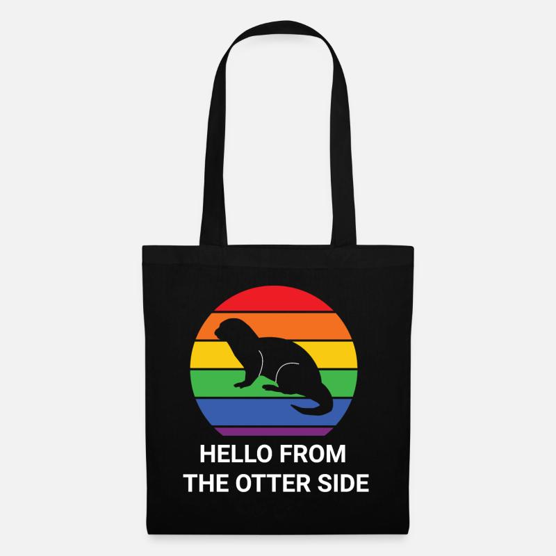 Otter Pride | LGBT | QUEER Otter Motiv - Stoffbeutel - Schwarz