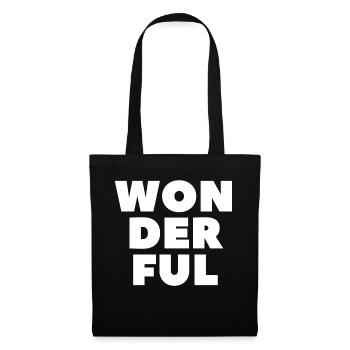 Wonderful-Wunderbar - Tote Bag - black - Front
