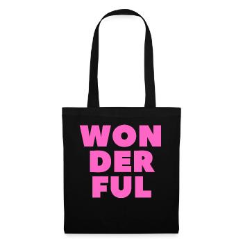 Wonderful-Wunderbar - Tote Bag - black - Front