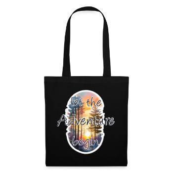 Aventure - Sac en tissu - noir - Devant