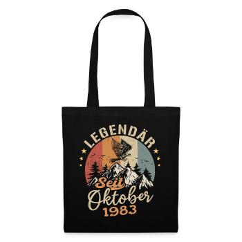 Legendär seit Oktober 1983 - 1983 - Stoffbeutel - Schwarz - Vorne