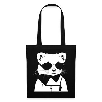 Ferret Wearing Sunglasses Cool Ferrets - Tote Bag - black - Front