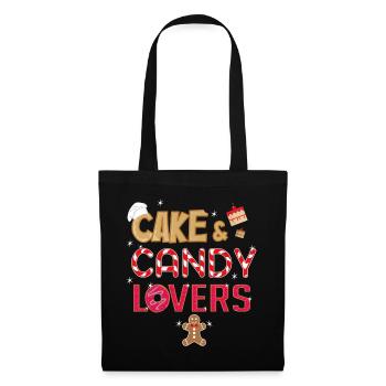 Cake & Candy Lovers T-Shirt - Tote Bag - black - Front