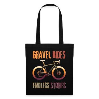 Gravel Bike Rides Endless Stories Tee - Sac en tissu - noir - Devant