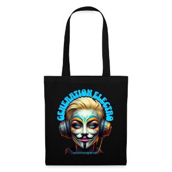 GENERATION ELECTRO - Cool She/He with Headphones! - Tote Bag - black - Front
