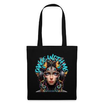 DANCE WITH ME - Cool Woman with Headphones! - Tote Bag - black - Front