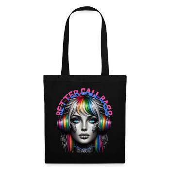 BETTER CALL BASS - Cool Woman with Headphones! - Tote Bag - black - Front