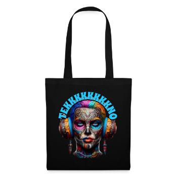 TEKKKKKKKKNO - Cool Dude with Headphones! - Tote Bag - black - Front