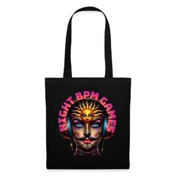 NIGHT BPM GAMES - Cool Human with Headphones! - Tote Bag - black - Front