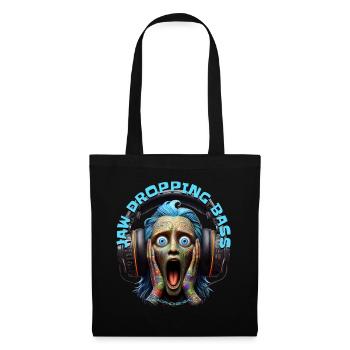 JAW DROPPING BASS – Funny Dude with Headphones! - Tote Bag - black - Front