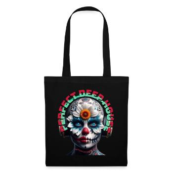 PERFECT DEEP HOUSE - Cool Creature with Headphones - Tote Bag - black - Front