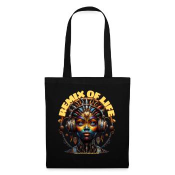 REMIX OF LIFE – Cool Princess with Headphones! - Tote Bag - black - Front