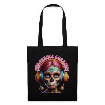 PSY-TRANCE CORAZÓN - Cool Woman with Headphones! - Tote Bag - black - Front