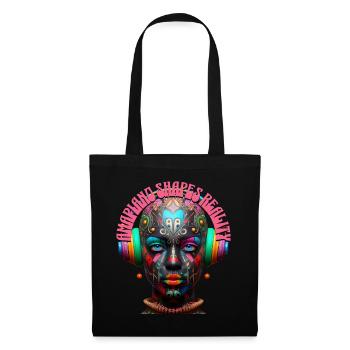 AMAPIANO SHAPES REALITY - Cool Woman & Headphones! - Tote Bag - black - Front