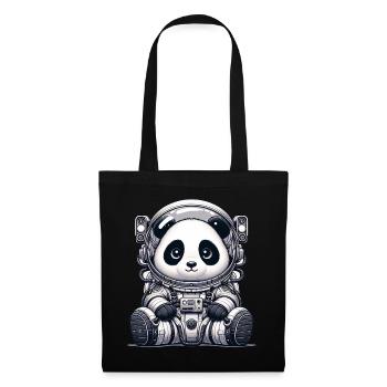 Cute Panda Astronaut - Stoffbeutel - Schwarz - Vorne