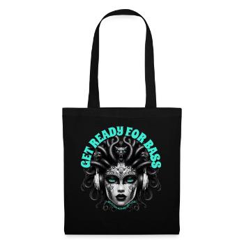 GET READY FOR BASS - Cool Woman with Headphones! - Tote Bag - black - Front