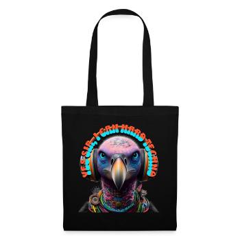 YES SIR I CAN HARD TECHNO - Vulture & Headphones! - Tote Bag - black - Front