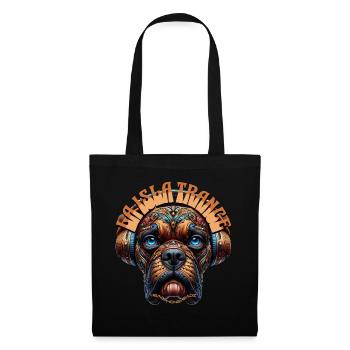LA ISLA TRANCE – Cute Boxer Dog with Headphones! - Tote Bag - black - Front