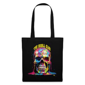 Skull - Totenkopf - full of color - Stoffbeutel - Schwarz - Vorne